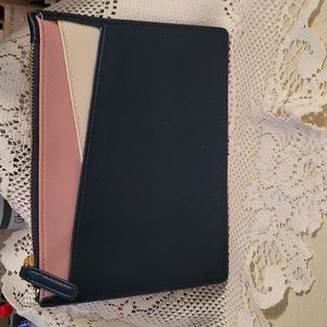 Loft leather clutch